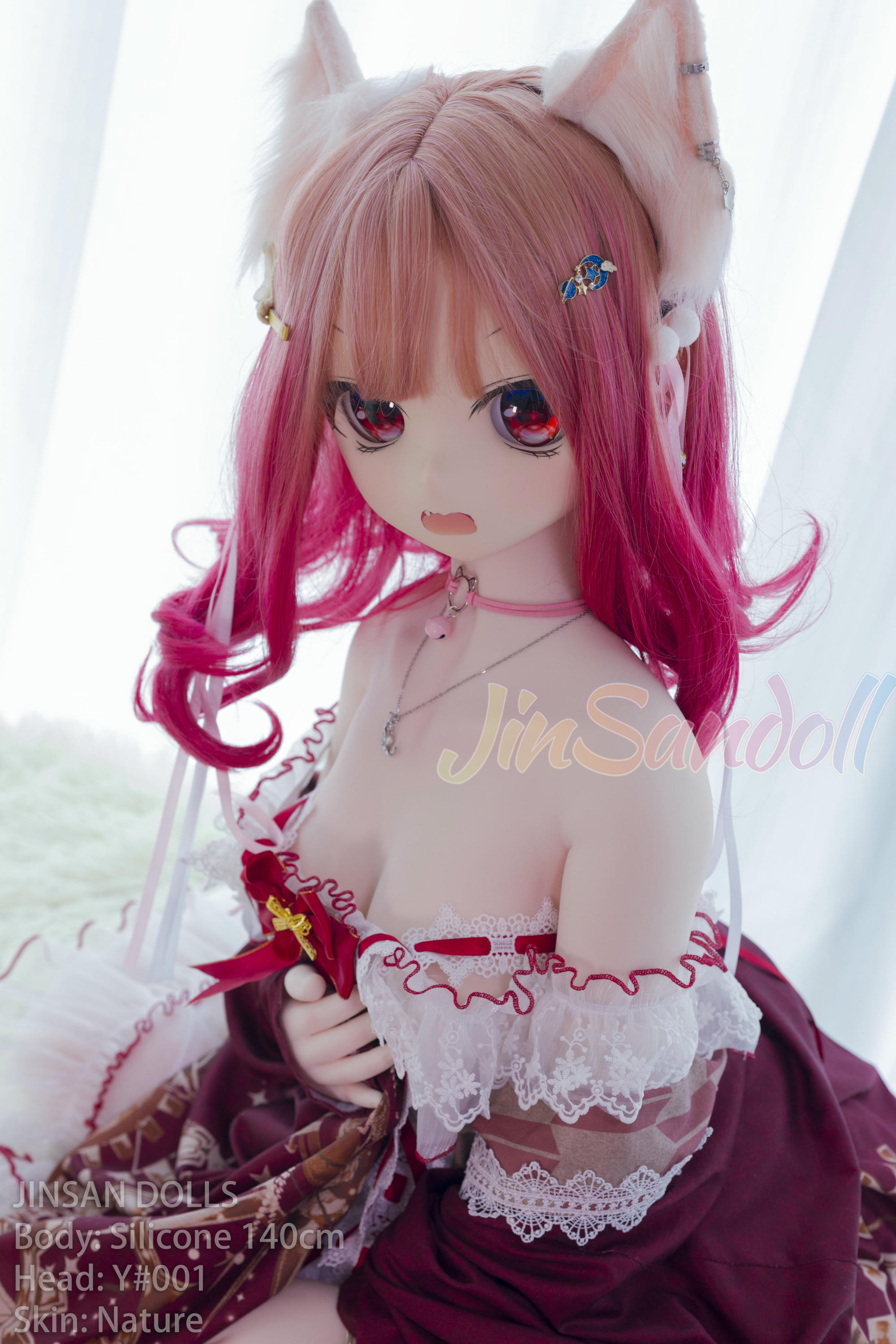 Jinsan 140cm Silicone Y001 Plastic Head Sex Doll