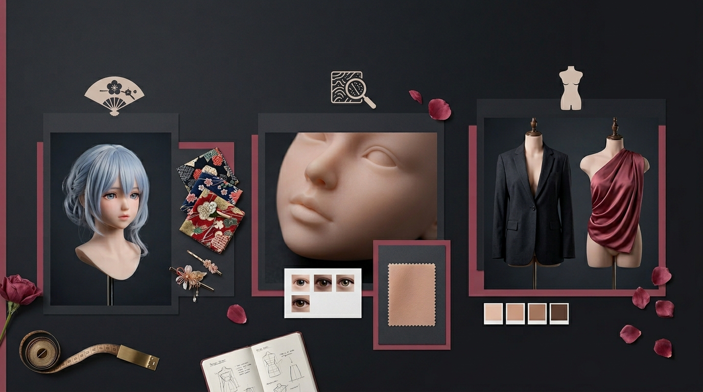 엘사베이브 브랜드 가이드: 애니메이션 스타일링, 실리콘 헤드 및 토르소 모델